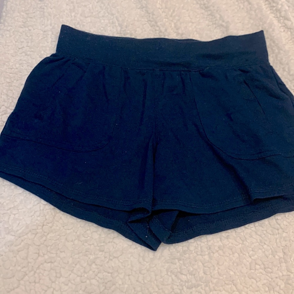 Navy blue athletic shorts